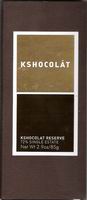 Kshocolat - 72% Single Estate Kshocolat - 72% Single Estate