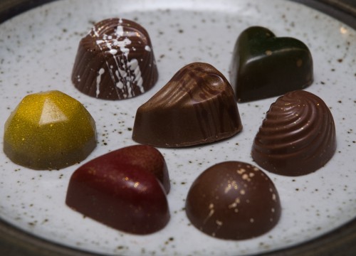 Chocolatier Blue bonbons A small selection of Chocolatier Blue's range